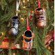 Bronze - Baby Shoes - Xmas Ornament  - Product Code #001OR